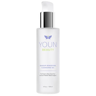 YOUN Beauty Makeup Removing Cleansing Oil by Holistic Plastic Surgeon Dr. Anthony Youn | Hydrating Oil Cleanser for Face with Grape Seed Oil, Sunflower Oil &amp; Rose Hip Oil - For All Skin Types, 120 ml