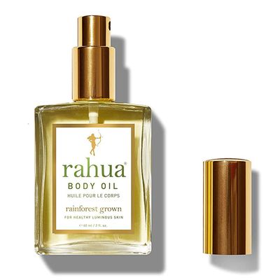 Rahua Body Oil with Vitamin C, E &amp; Omega 3s, 2 Fl Oz, Skin Moisturizer Oil for All Skin Types, Lightweight, with Nourishing Natural, Plant-Based Derived Ingredients, Amazon Rainforest Botanical Scent