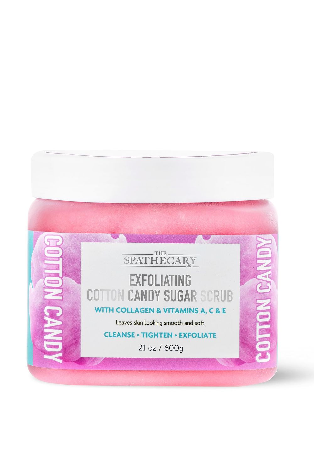 The Spathecary Body Scrub, Exfoliating-Nourishing-Refreshing-Smoothing Body Care 21 oz. (21 oz, Cotton Candy)