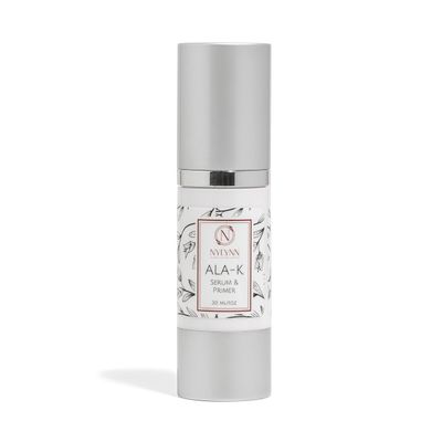 Nylynn Ala-K Serum and Primer - Alpha Lipoic Acid Serum, Reduce Fine Lines &amp; Wrinkles - Antioxidant Vitamin K Anti Aging Serum for Face - DMAE Serum for Face to Soothe &amp; Brighten Skin