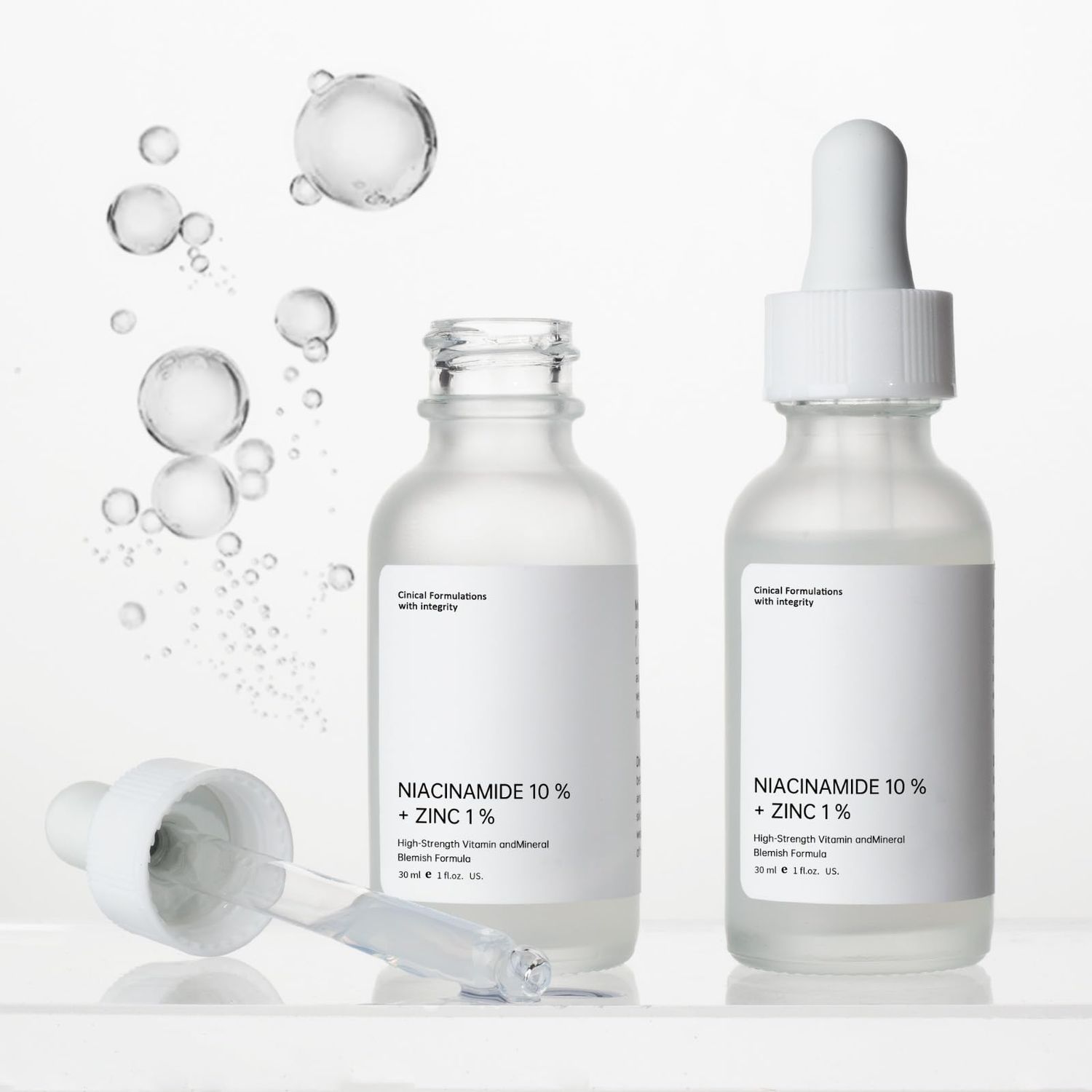 Niacinamide 10% + Zinc 1% Serum, Anti-Aging Niacinamide Serum for Face, 2PCS Moisturizing Facial Serum for All Skin Type, Women Face Skin Care.