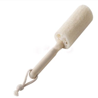 Revgozu 4 &quot;Natural Agricultural Loofah with Wooden Stick for Washing Tea Cups, Cleaning Kitchen Stoves. Exfoliating Body Sponge Scrub Skin Care in Tub Spa Shower. Natural Products, No Additive