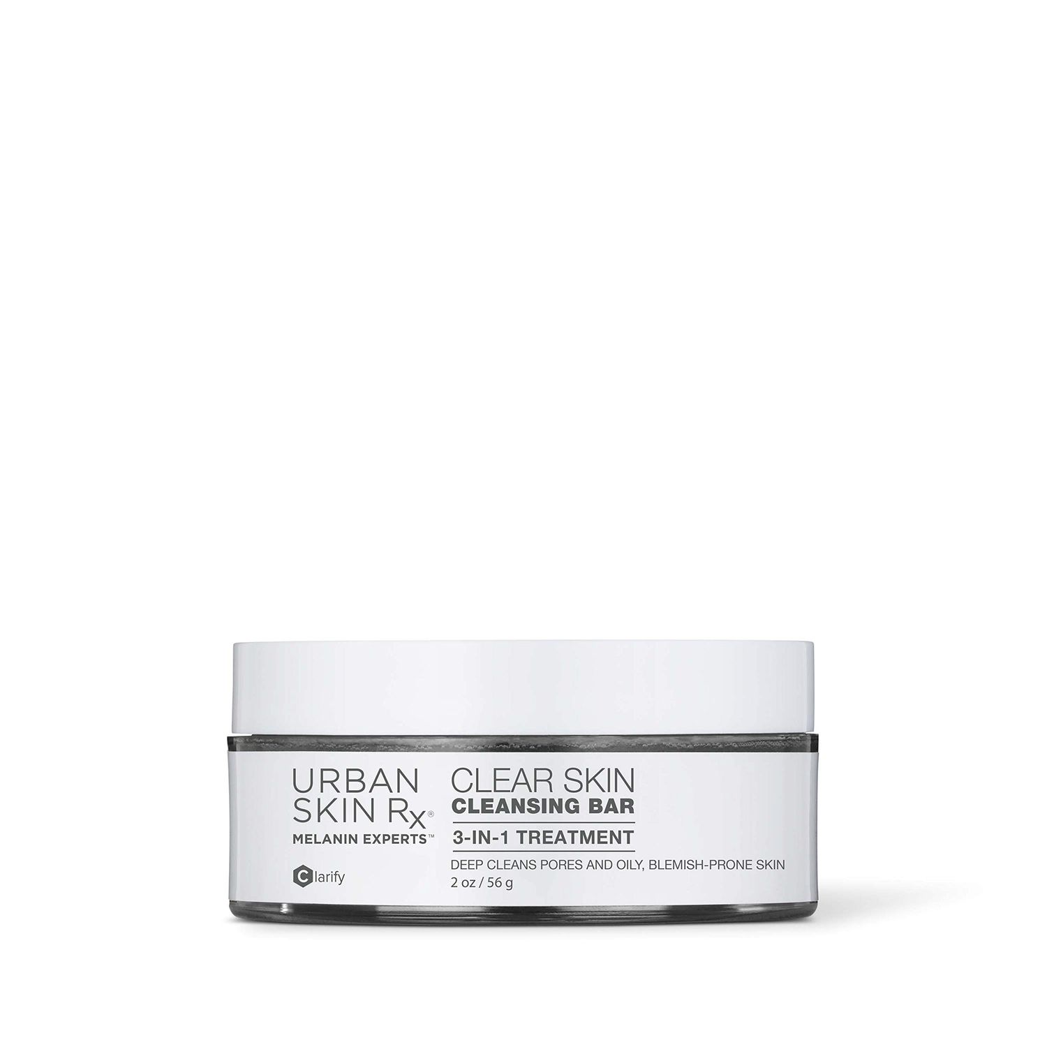 Urban Skin Rx Clear Skin Cleansing Bar | 3-in-1 Daily Cleanser, Exfoliator and Mask Removes Excess Oil and Improves Blemishes, Formulated with Salicylic Acid, Eucalyptus and Sulfur | 2.0 Oz