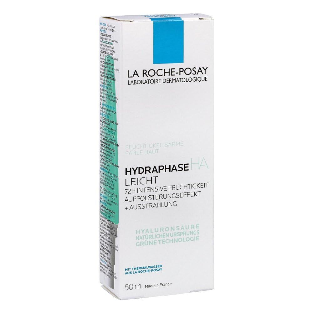 La Roche-Posay Hydraphase HA Light Face Moisturizer, Hyaluronic Acid Face Moisturizer with 72HR Hydration, Oil Free &amp; Non-Comedogenic, 50 ML, 1.69 fl. oz.