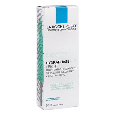 La Roche-Posay Hydraphase HA Light Face Moisturizer, Hyaluronic Acid Face Moisturizer with 72HR Hydration, Oil Free &amp; Non-Comedogenic, 50 ML, 1.69 fl. oz.