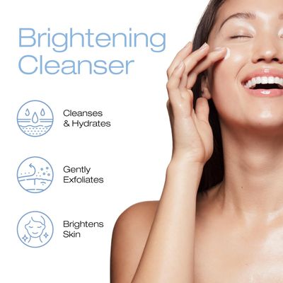 Thibiant Beverly Hills CleanSkin Brightening Gel Cleanser with Hyaluronic Acid, Face Wash for Women, Moisturizer and Exfoliating Face Wash, Removes Dirt, Oil and Makeup Paraben Free, 6.7 Oz