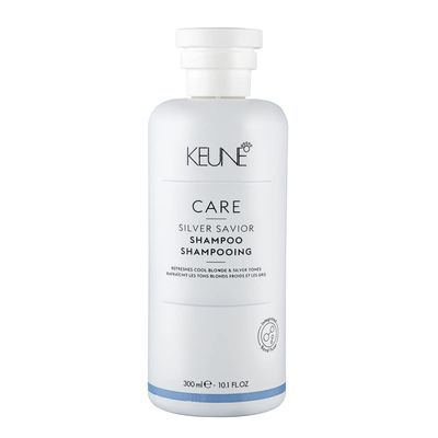 Keune Care Silver Savior Shampoo, Toning &amp; Brightening Cleanser for Blonde &amp; Grey Hair, 10.1 Fl Oz