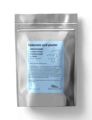 Talsen Chemicals Hyaluronic Acid Powder (2 oz. / 56 grams) 1800 kDa+ Pure Hyaluronic Acid Powder Natural Cosmetic Grade, Hyaluronic Acid High Molecular Weight Powder, DIY Hyaluronic Acid Serums