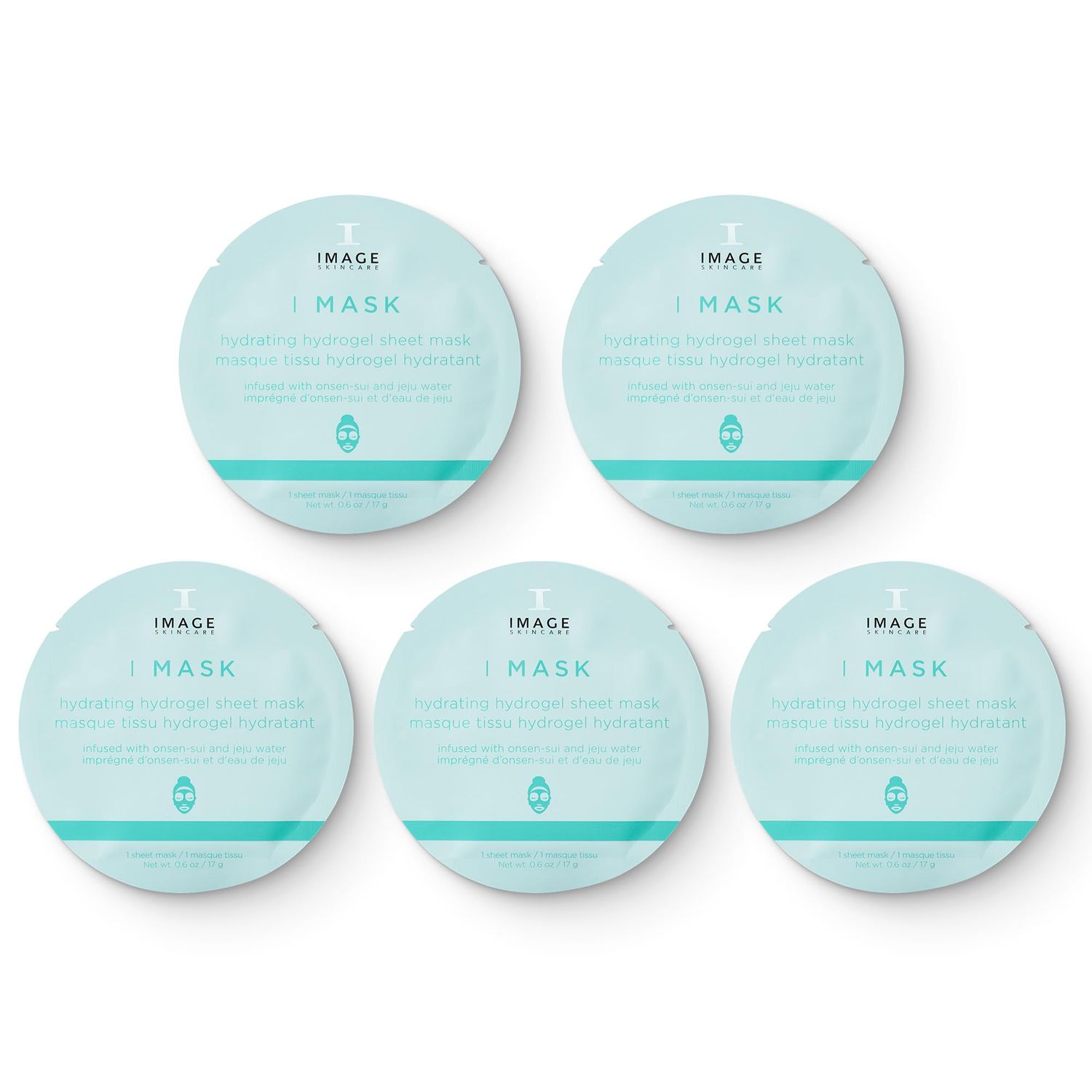 Image Skincare I Mask Hydrating Hydrogel Sheet Mask 5 Sheet / 5 Masque Tissu 85 g / 3 oz