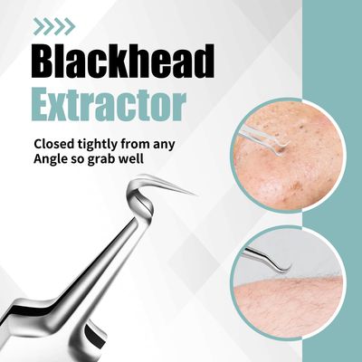 YGQQOY Blackhead Remover Tweezers Tools, Pimple Popper Tool Kit, Ingrown Hair Tweezers, Blackhead Pimple Extractor
