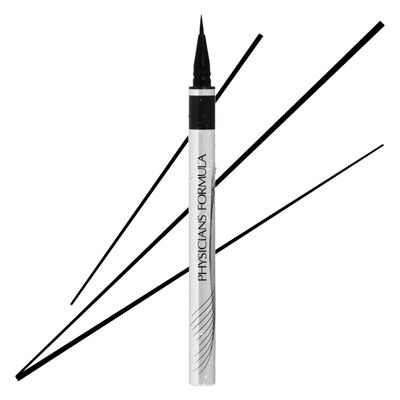 Physicians Formula Eye Booster Super Slim Liquid Eyeliner, Waterproof Precision with a Lash-Boosting Complex, Natural Finish, &amp; Sensitive Skin Approved, Cruelty-Free &amp; Vegan -Ultra Black