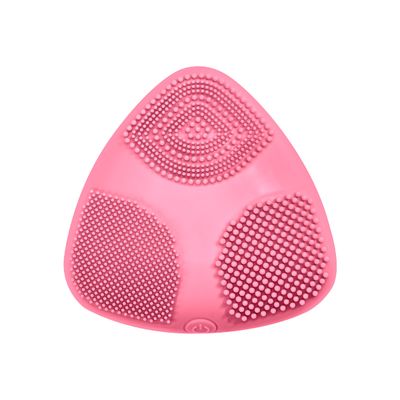 True Glow by Conair Skinpod Silicone Facial Cleansing Brush with 3 Brush Zones, Battery Operated