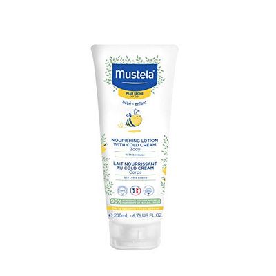 Mustela Baby Nourishing Lotion  Daily Body Lotion for Dry Skin - with Natural Avocado, Cold Cream &amp; Beeswax - 6.76 fl. oz. (Pack of 1)