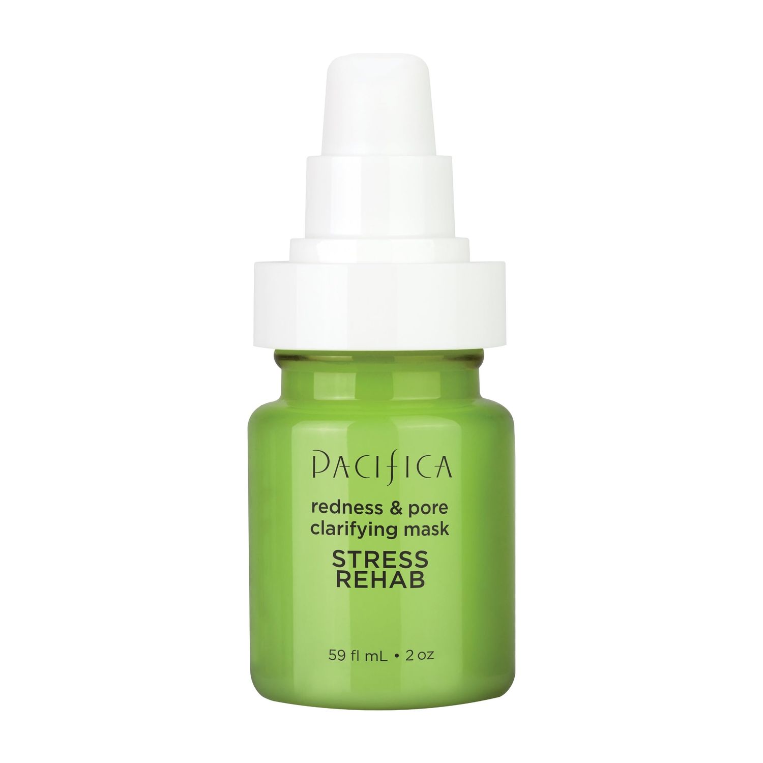 Pacifica Face Mask - Stress Rehab Redness and Pore Clarifying Face Mask, Designed to Address &amp; Neutralize Redness, Vegan &amp; Cruelty-Free, 2 Fl Oz