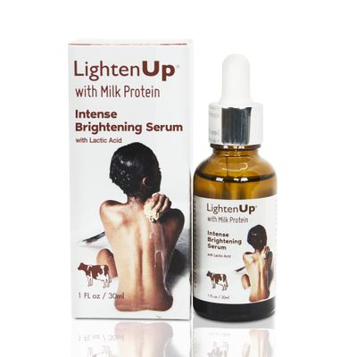 LightenUp, Lactic Acid Serum - 1 fl oz / 30 ml - Skin Brightening Serum, AHA Serum,Helps to Even Out Skin Tone