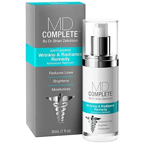 MD Complete Wrinkle &amp; Radiance Remedy PLUS | Anti-Aging Skin Rejuvenation Treatment | with Retinol, Vitamins C &amp; E and Hyaluronic Acid | Improves Fine Lines &amp; Wrinkles 1.0 fl oz