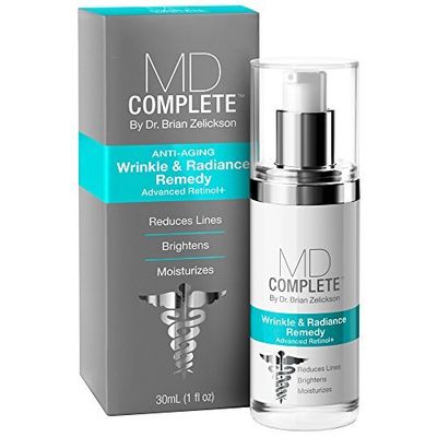 MD Complete Wrinkle &amp; Radiance Remedy PLUS | Anti-Aging Skin Rejuvenation Treatment | with Retinol, Vitamins C &amp; E and Hyaluronic Acid | Improves Fine Lines &amp; Wrinkles 1.0 fl oz