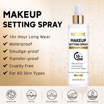 Xifepfr Makeup Setting Spray, 8.12 Fl Oz Matte Finishing Spray, Ultra Fine Setting Mist, Long Lasting Fixing Spray, Lightweight Oil Control Hydrating Refreshing Fast Drying, Vegan &amp; Cruelty-Free
