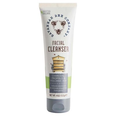 Savannah Bee Company Propolis Extract Volcanic Ash and Charcoal Facial Cleanser