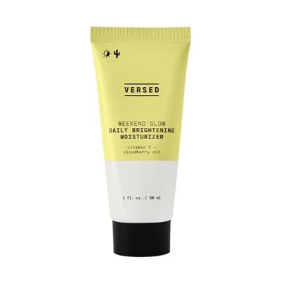 Versed Weekend Glow Daily Brightening Moisturizer - Vegan Lightweight Vitamin C Moisturizer with Cloudberry Seed Oil - Hydrating Face Moisturizer for Discoloration &amp; Uneven Texture (2oz)