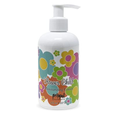 Primal Elements Shea Butter Lotion Hand and Body Cream, 8 Fl Oz (Pack of 1), Flower Child