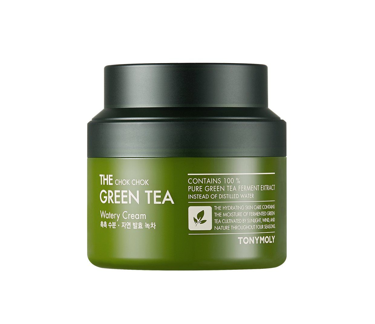 TONYMOLY The Chok Chok Green Tea Watery Moisture Cream, Intense Skin Hydration with Green Tea Extract and Antioxidants, 3.4 oz.