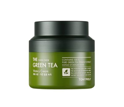 TONYMOLY The Chok Chok Green Tea Watery Moisture Cream, Intense Skin Hydration with Green Tea Extract and Antioxidants, 3.4 oz.