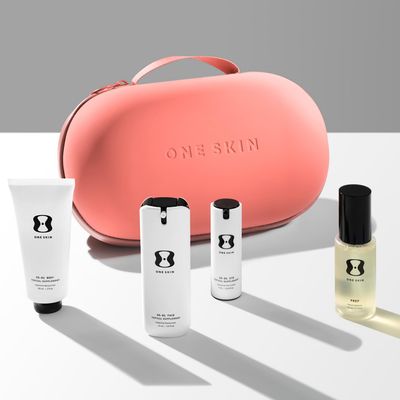 OneSkin OS-01 Peptide Mini Starter Kit - Skin Longevity Skincare Products, Developed by Scientists, For All Skin Types Including Sensitive Skin - Coral