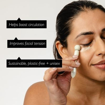UpCircle Eye Roller 1pc - Metal + Plastic-Free - For Dark Circles + Puffy Eyes - With Cooling Effect to Boost Circulation For Healthy Glow - Sustainable + Unisex