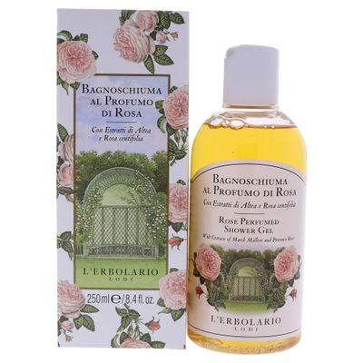 L&#39;Erbolario Rosa Perfumed Shower Gel - Nourishes, Moisturizes And Protects The Skin - Refreshing Bath And Shower Foam Provides Gently Effective Cleansing - Softening And Toning Properties - 8.4 Oz