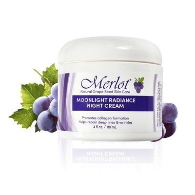 Merlot Moonlight Radiance Night Cream 4 oz lock in moisture overnight
