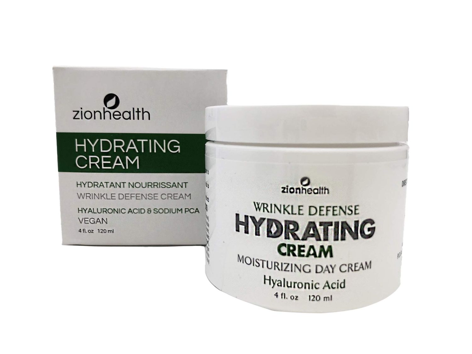 Zion Health Hydrating Wrinkle Defense Cream 4 oz Hyaluronic Acid