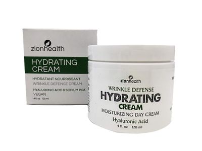 Zion Health Hydrating Wrinkle Defense Cream 4 oz Hyaluronic Acid