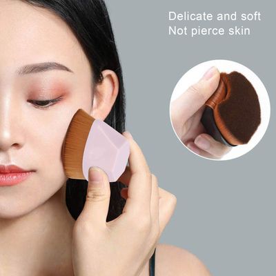 Makeup Liquid Brushes, 3 Pcs Cosmetic Brushes Professional, Cosmetic Flat Blush Brushes, Portable Cosmetic Brushes for Girls()