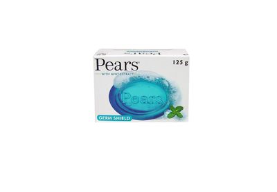 PEARS Soap, Face &amp; Body Soap, Mint Extract - Pure &amp; Gentle Bar Soap, Transparent Moisturizing Glycerin Soap for Cool &amp; Refreshed Skin, Blue Soap Bars, 4.4 Oz(Pack of 3)