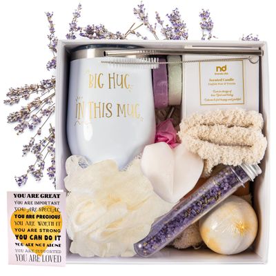 Self Care Gifts for Women, Christmas Gift Package, Get Well Soon Gift Basket Relaxing Spa Gift Box Thinking of You Gift Set for Her Sister Best Friend