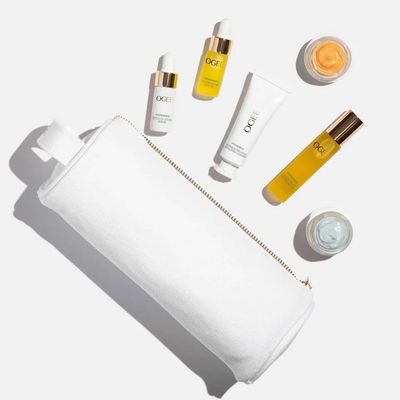 Ogee Discovery Set - Skincare Gift Set - Best-Sellers in Travel-Friendly Sizes - Includes Hyaluronic Acid Serum, Brightening Eye Balm &amp; More