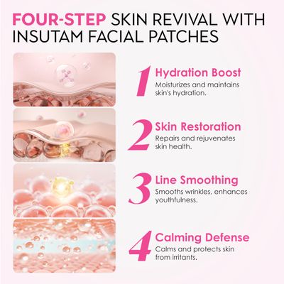 Insutam Forehead Wrinkle Patches for Anti-wrinkles: Overnight Face Wrinkles Patches to Lift Smile Lines for Women 12prs