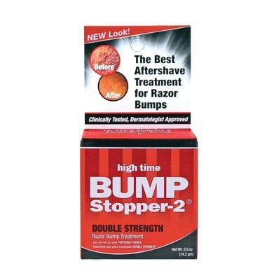 High Time Bump Stopper-2 Double Strength Razor Bump Treatment, 0.5 oz (Pack of 9)