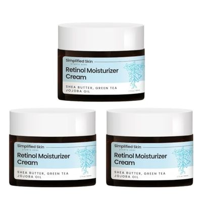 Retinol Cream for Face - 2.5% Retinol Moisturizer with Vitamin E &amp; Hyaluronic Acid for Anti-Aging &amp; Wrinkles - Retinol Night Cream for Face - Hydrating Retinol Facial Moisturizer Cream - 1.7 Oz