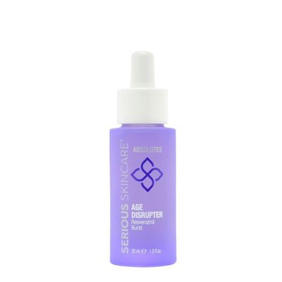 Serious Skincare Absolutes Age Disrupter Facial Treatment Serum with Resveratrol for Smooth &amp; Radiant Skin - Grape Skin Stem Cells - Improve Elasticity - 1 oz.