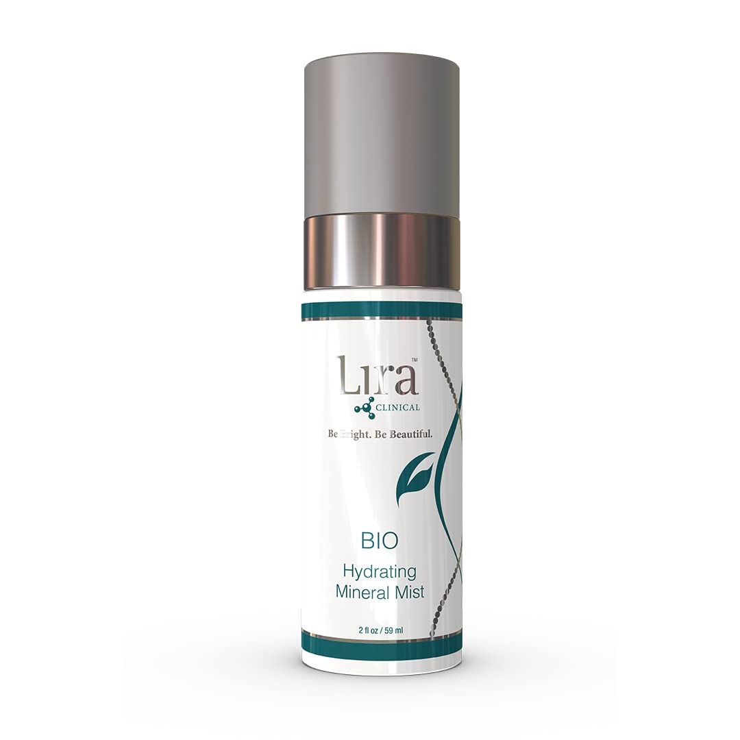 Lira Clinical BIO Hydrating Mineral Mist - Face Mist Hydrating Spray with Plant Stem Cells - Calming &amp; Glowing Facial Mist - 2 Ounce