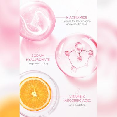 Vawolecy Sakura Skincare Set for Ladies, Travel Size Skin Care Kit with Cleanser, Serum, Eye Cream, Face Cream 4PCS