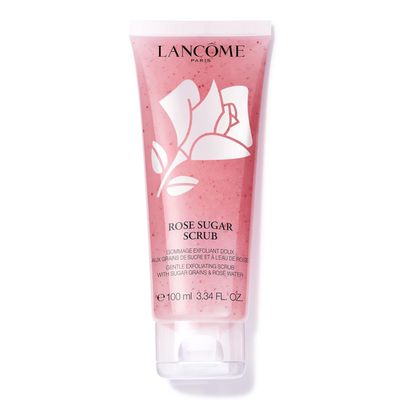 Lancme Rose Exfoliating Face Scrub - Exfoliates &amp; Plumps Skin - With Real Sugar Grains, Rose Water &amp; Honey - 3.4 Fl Oz