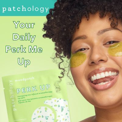 Patchology Perk Up Hydrating Under Eye Masks with Green Tea - Under Eye Patches For Dark Circles and Puffy Eyes Care, Treatment &amp; Moisturizer - Eye Bags, Puffiness &amp; Wrinkles Reducer (5 Pairs)
