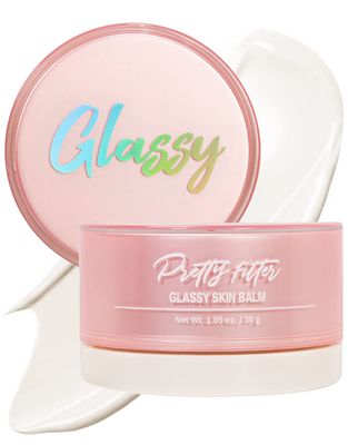 TOUCH IN SOL Pretty Filter Glassy Skin Balm Primer 1.05 oz. - Skin Smooth Moisturizing Primer before Makeup - Natural Glow Face Cream Moisturizer with Shea Butter and Rose Flower Water