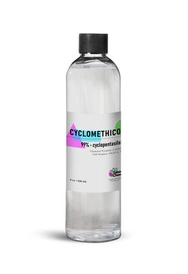 Talsen Chemicals Cyclomethicone Liquid (8 Ounce / 236 mL) Cyclomethicone Cosmetic Grade for DIY Cosmetic Formulations Gives Feathery, and Silky Texture to The Skin and Makes it Very Smooth