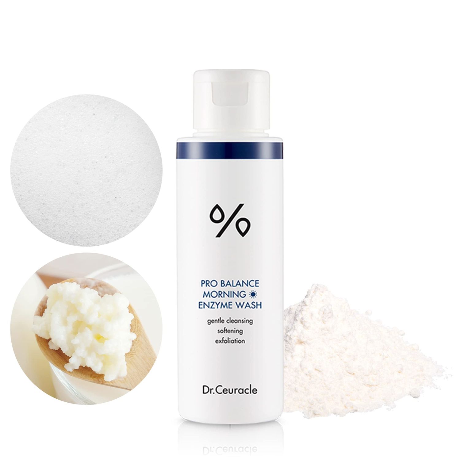 leegeehaam Dr.Ceuracle Pro Balance Enzyme Powder Cleanser (Morning Wash, 50g / 1.76 oz.) - Good for Removing Sebum, Exfoliating, pH Skin Balancing Care with Probiotics Complex