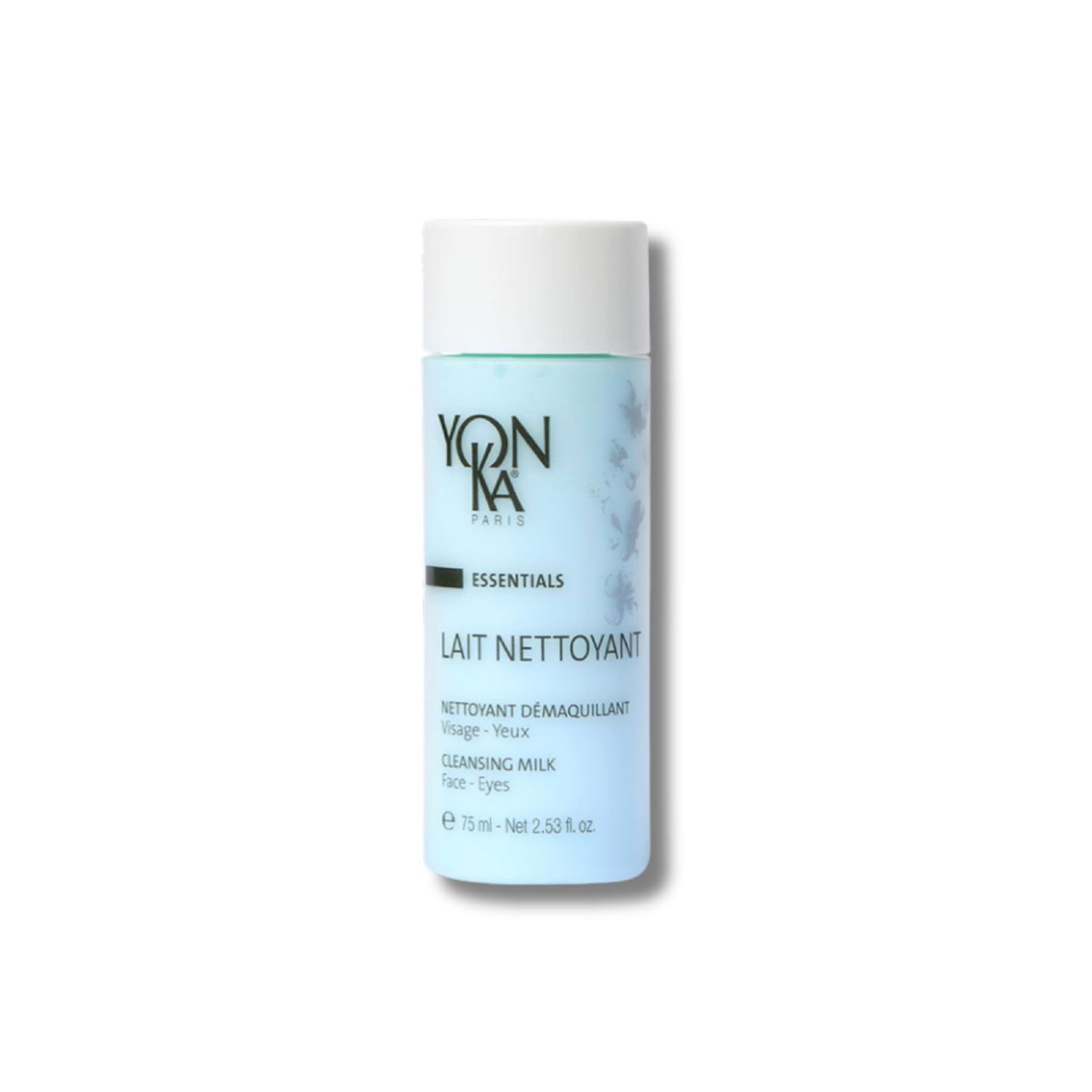 Yon-Ka Lait Nettoyant Facial Cleanser, Gentle Milk Cleanser &amp; Makeup Remover, Daily Plant Based Wash, Moisturize and Balance Skins pH, All Skin Types, Paraben-Free (2.5 oz)