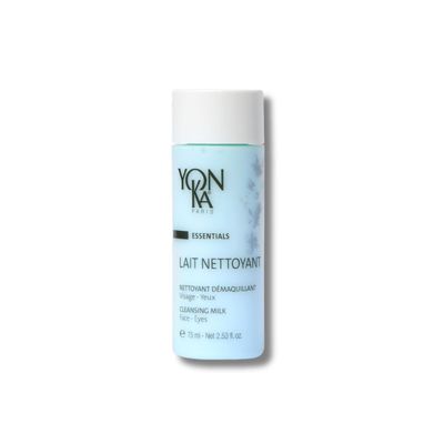 Yon-Ka Lait Nettoyant Facial Cleanser, Gentle Milk Cleanser &amp; Makeup Remover, Daily Plant Based Wash, Moisturize and Balance Skins pH, All Skin Types, Paraben-Free (2.5 oz)